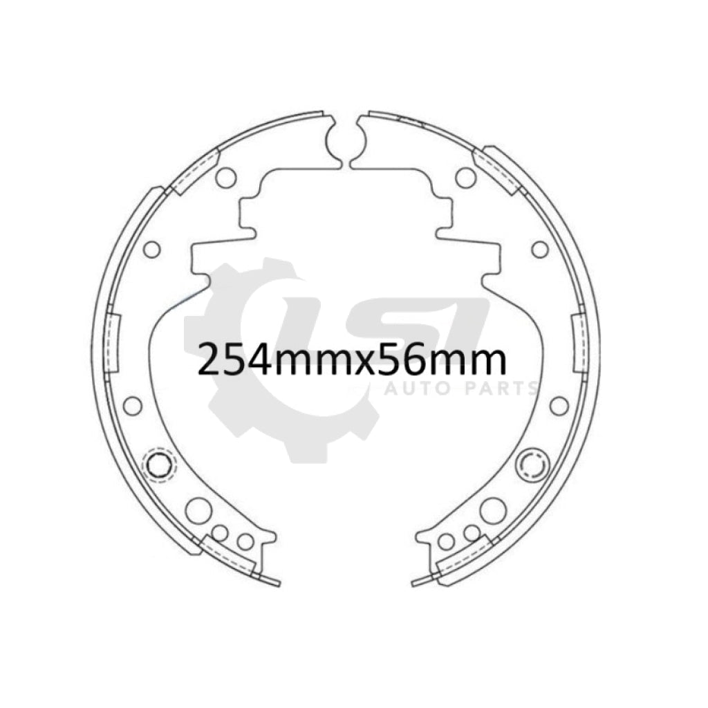 Rear Brake Shoes For Dyna 100 Lh80 2.4L 11/1985-07/1991