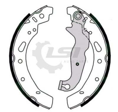 Rear Brake Shoes For Set Mazda 2 De Dj Dl 2007-2023