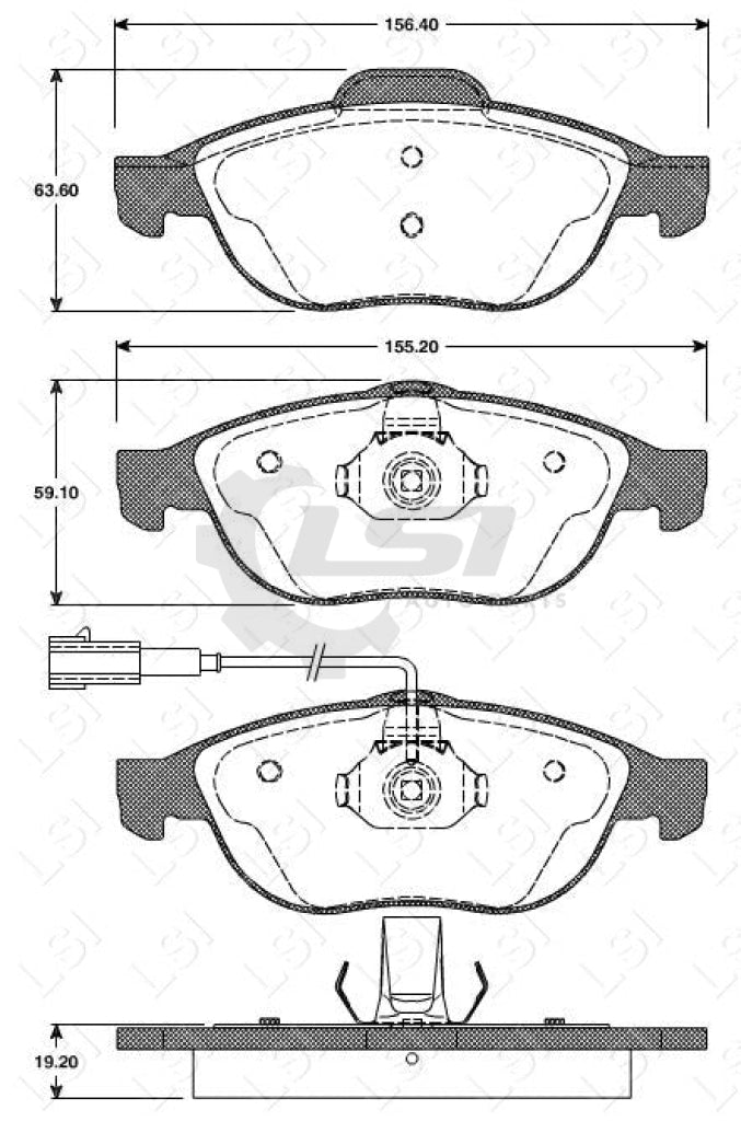 Remsa Brake Pads Fr Alfa Romeo