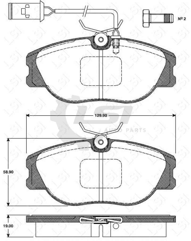 Remsa Brake Pads Fr Alfa Romeo