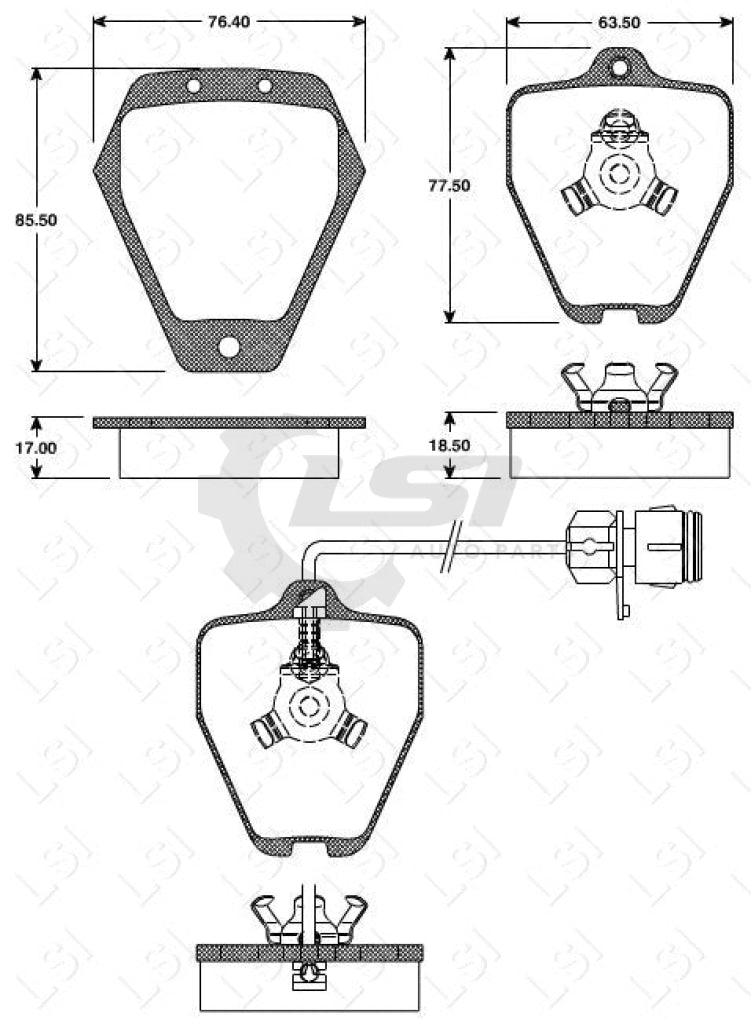Remsa Brake Pads Fr Audi