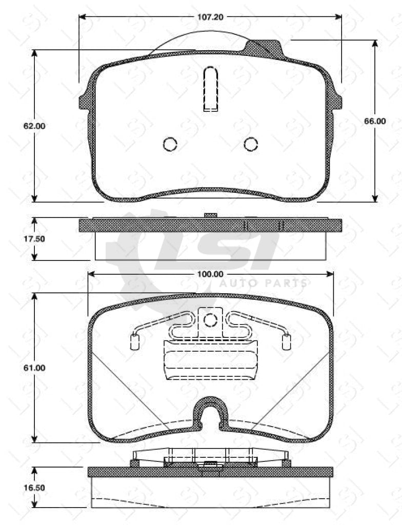 Remsa Brake Pads Fr Audi