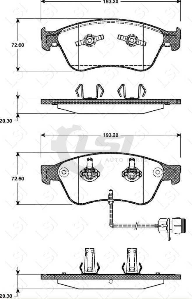 Remsa Brake Pads Fr Audi