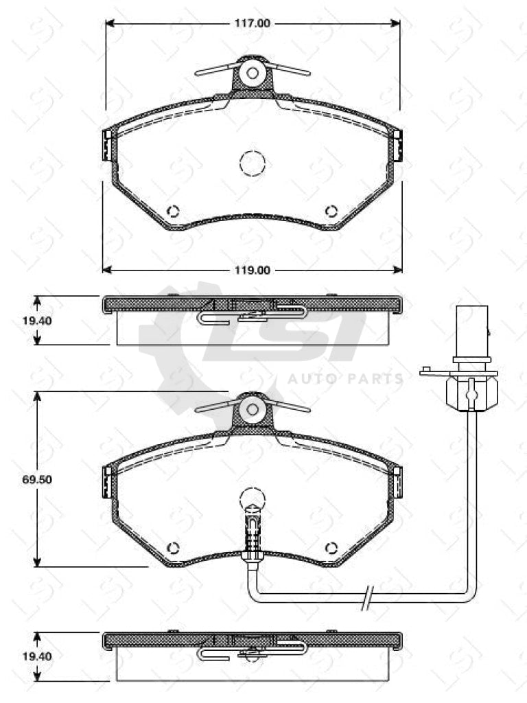 Remsa Brake Pads Fr Audi/ Vw
