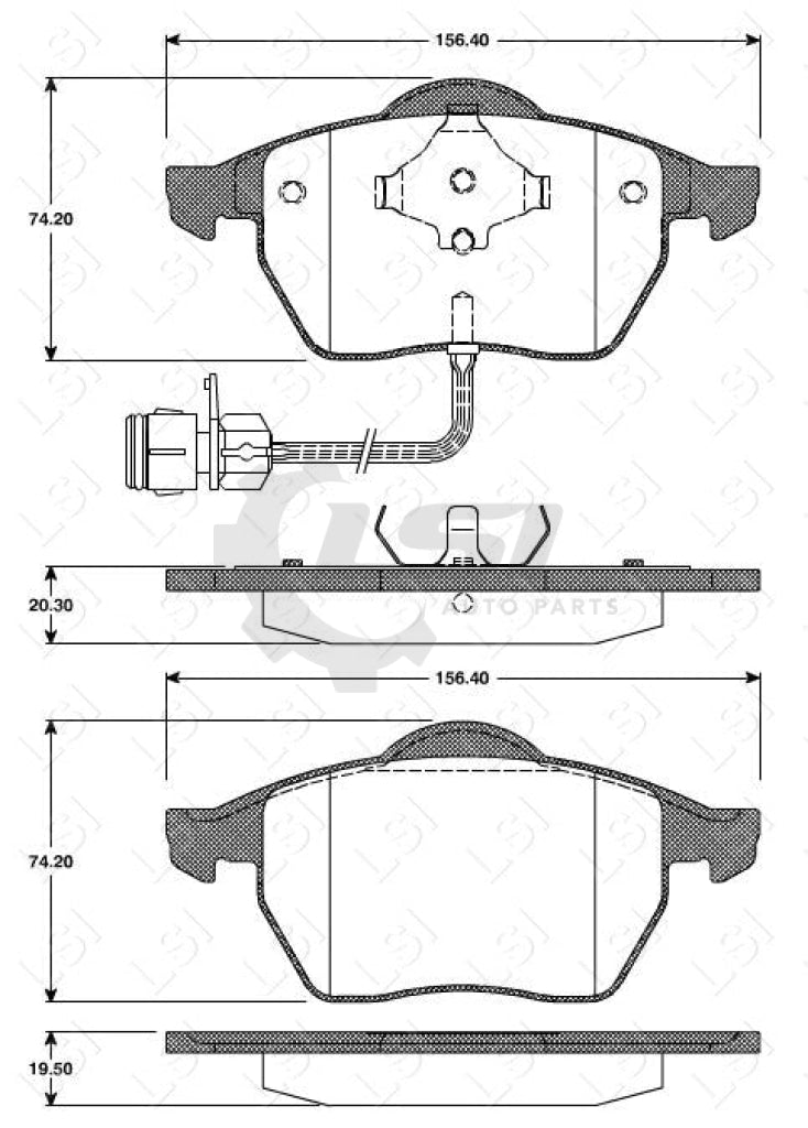 Remsa Brake Pads Fr Audi/ Vw/ Volvo