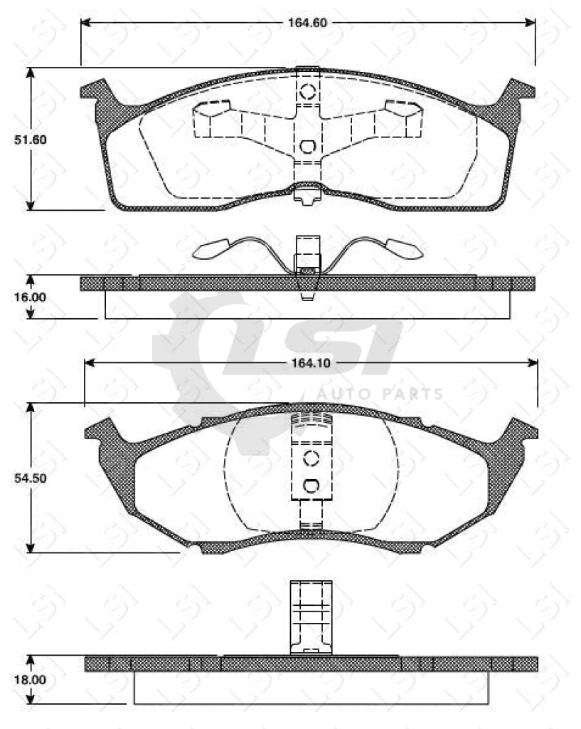 Remsa Brake Pads Fr Chrysler/ Dodge