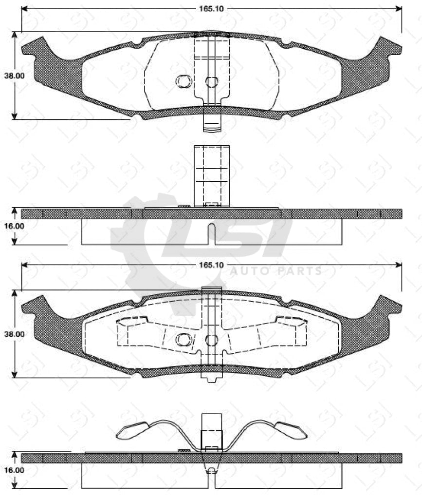 Remsa Brake Pads Fr Chrysler/ Dodge/ Saab