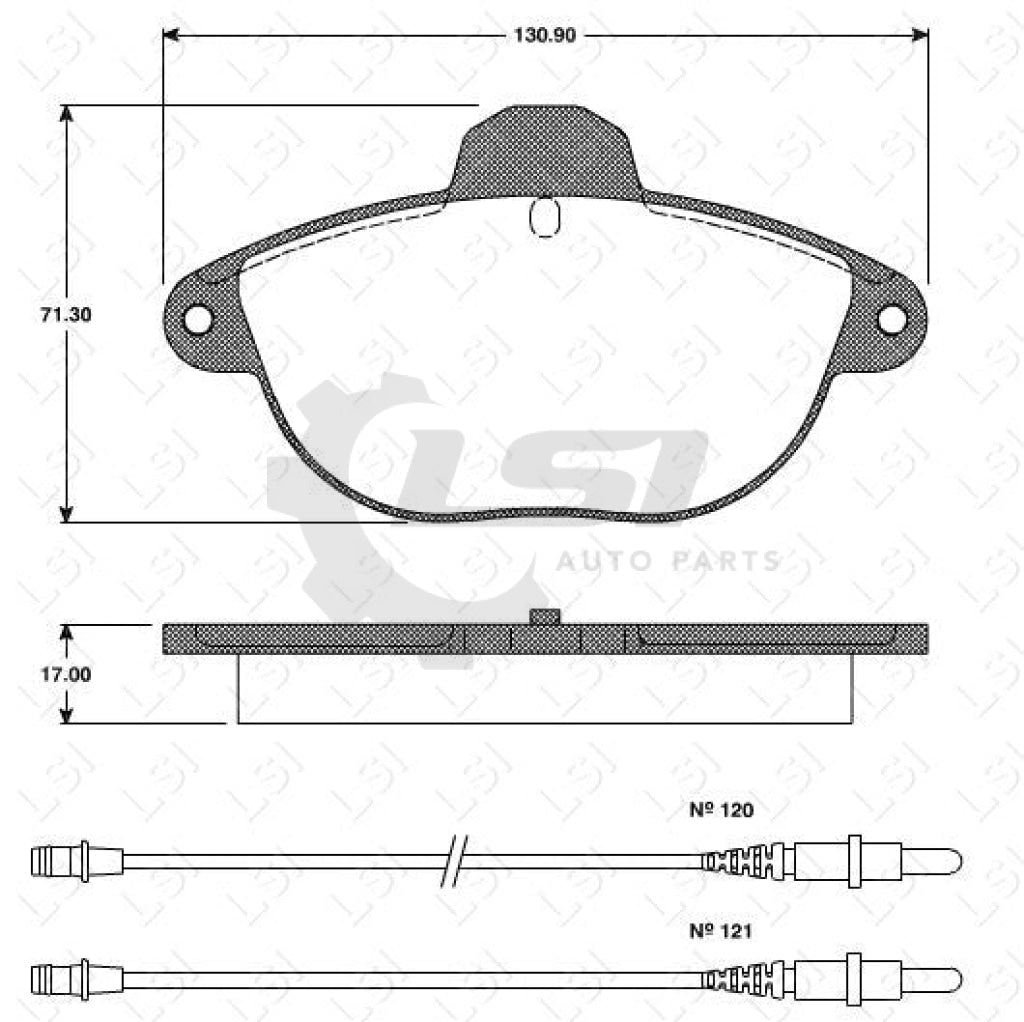 Remsa Brake Pads Fr Citroen