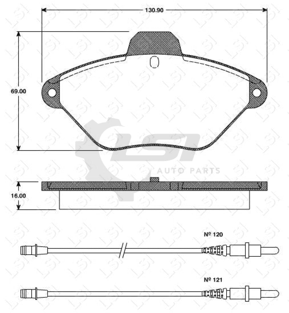 Remsa Brake Pads Fr Citroen