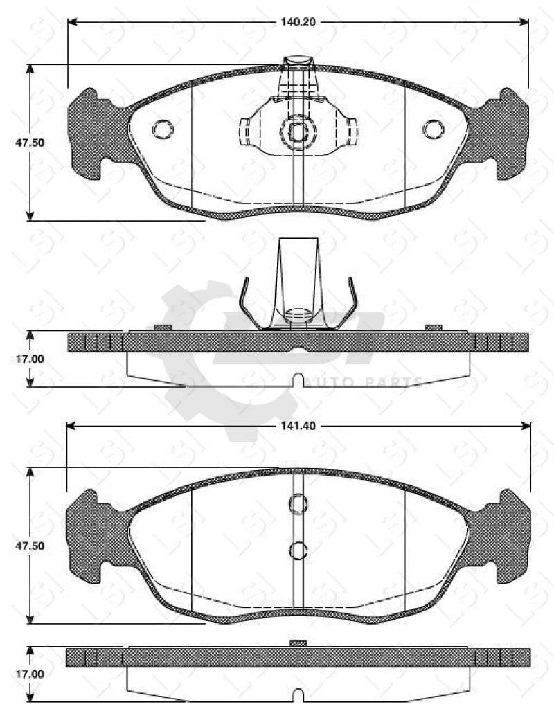 Remsa Brake Pads Fr Citroen/ Peugeot