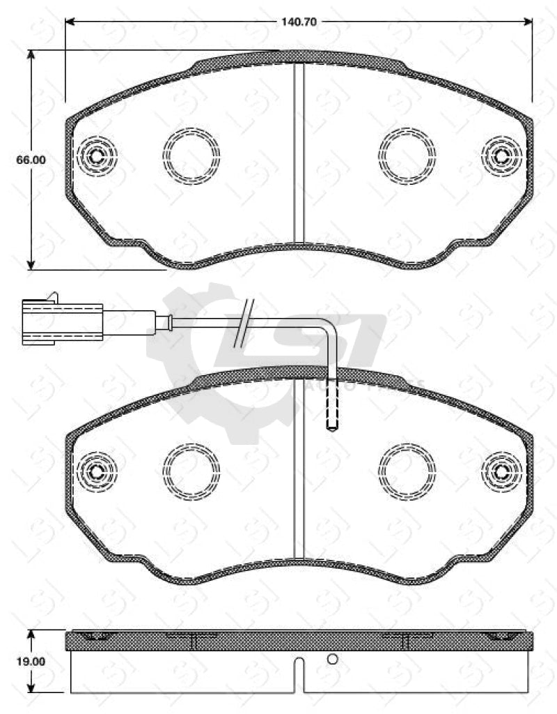 Remsa Brake Pads Fr Fiat