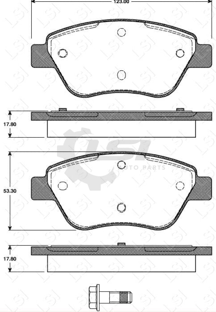 Remsa Brake Pads Fr Fiat