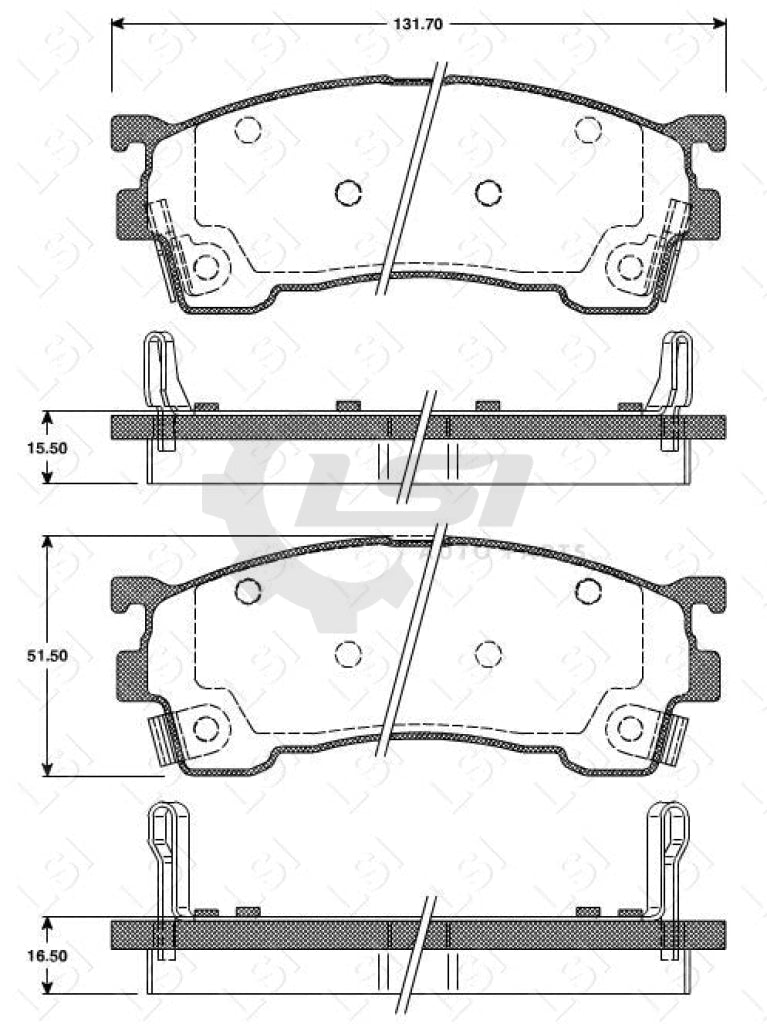 Remsa Brake Pads Fr Ford