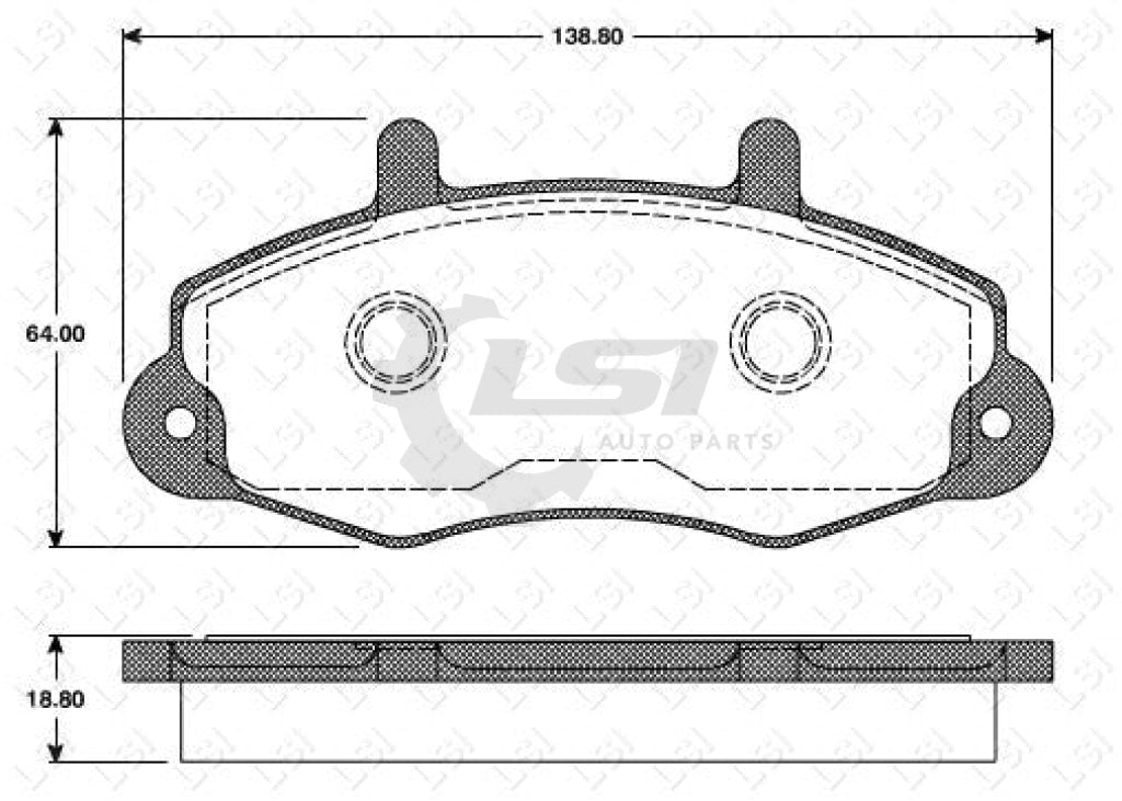 Remsa Brake Pads Fr Ford