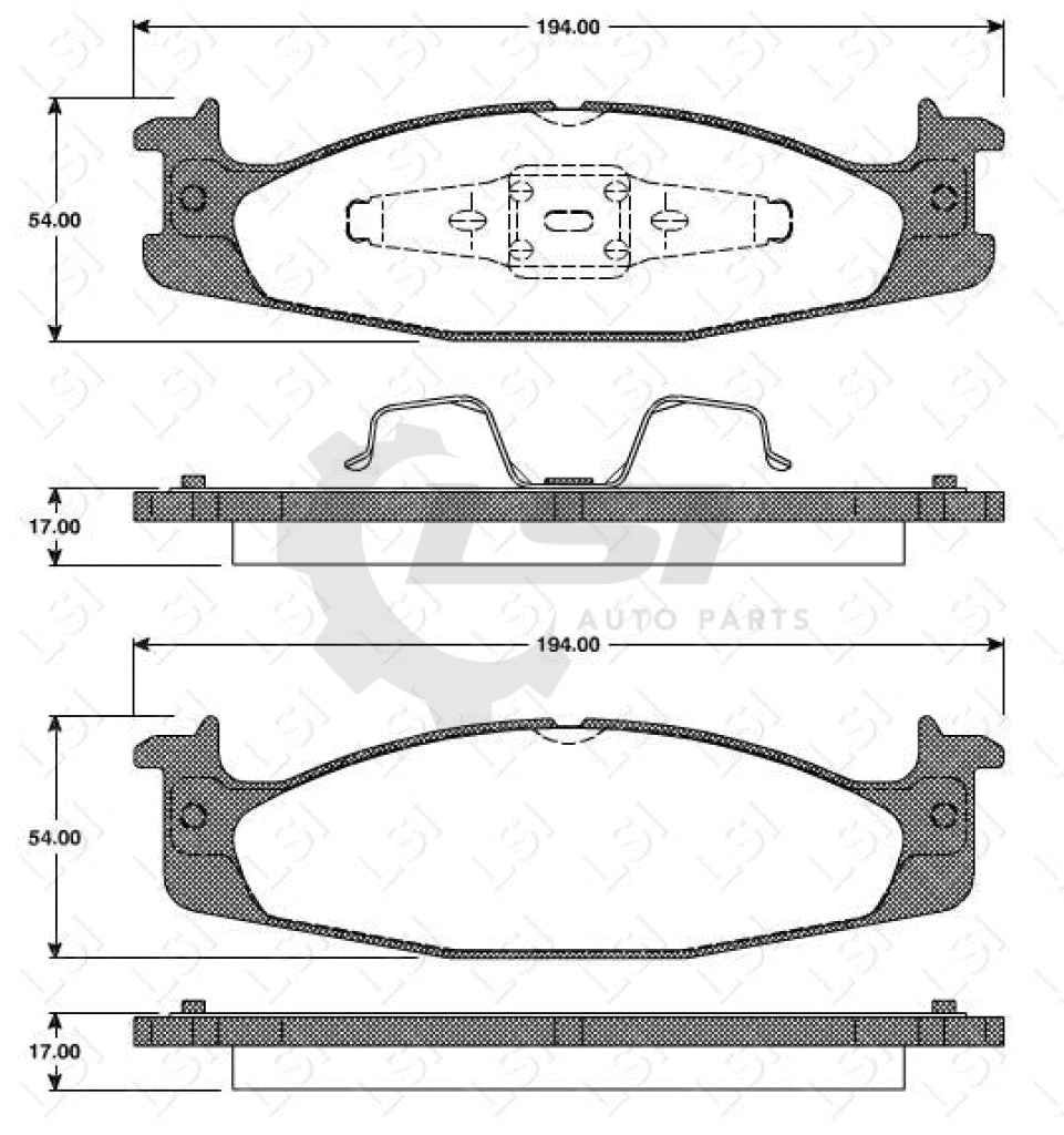 Remsa Brake Pads Fr Ford