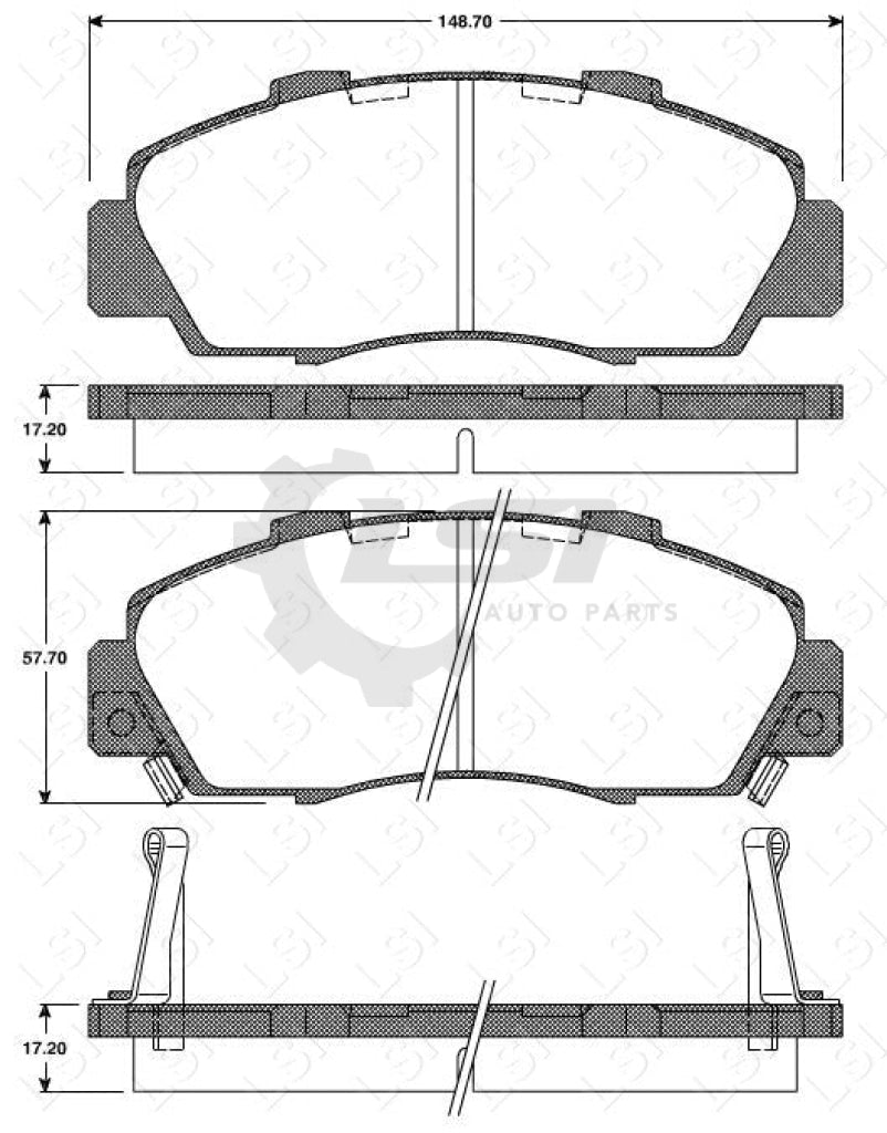 Remsa Brake Pads Fr Honda