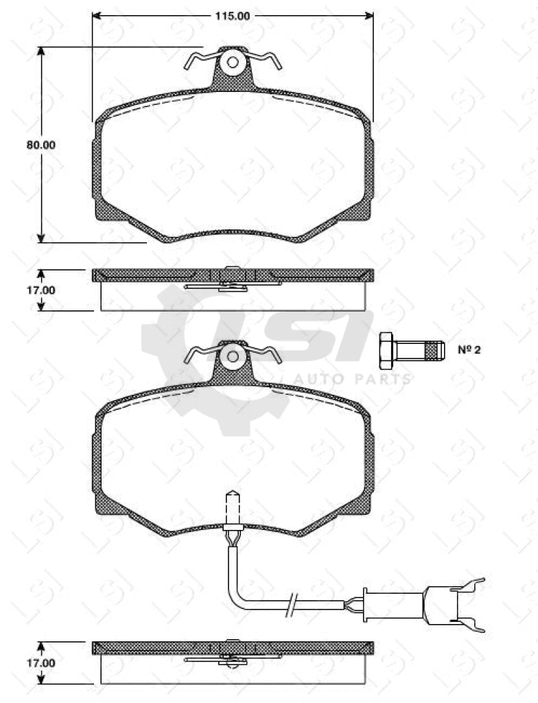 Remsa Brake Pads Fr Jaguar