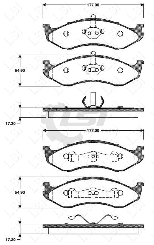 Remsa Brake Pads Fr Jeep/ Kia