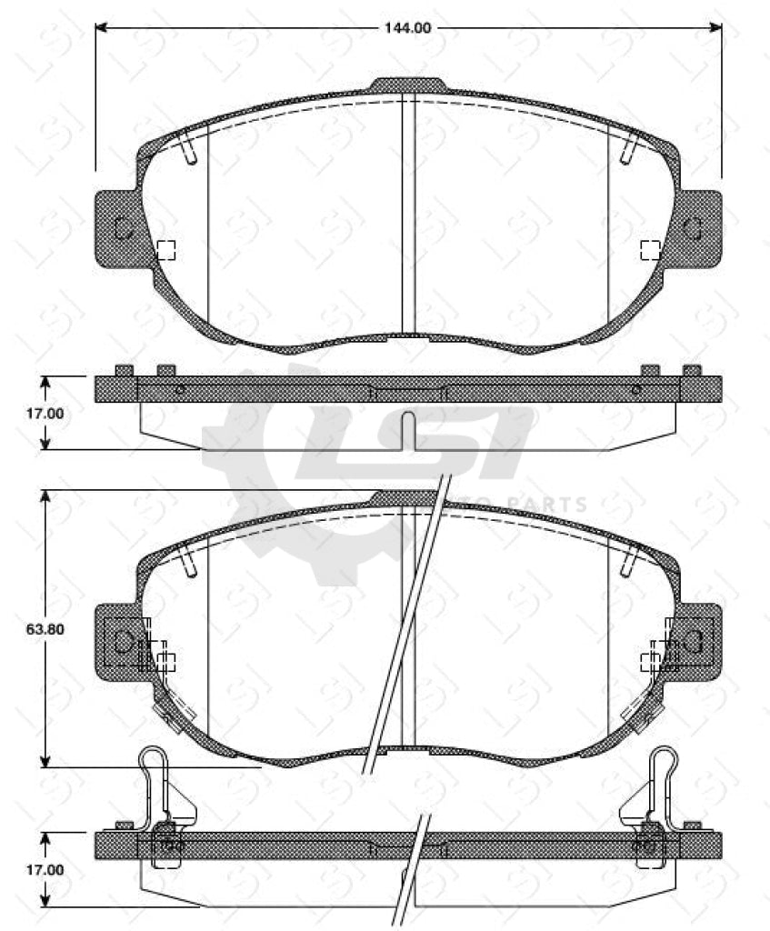 Remsa Brake Pads Fr Lexus