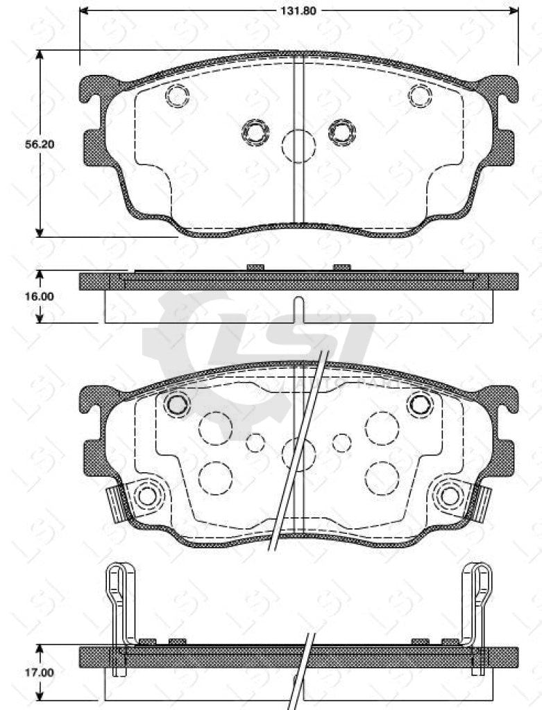 Remsa Brake Pads Fr Mazda