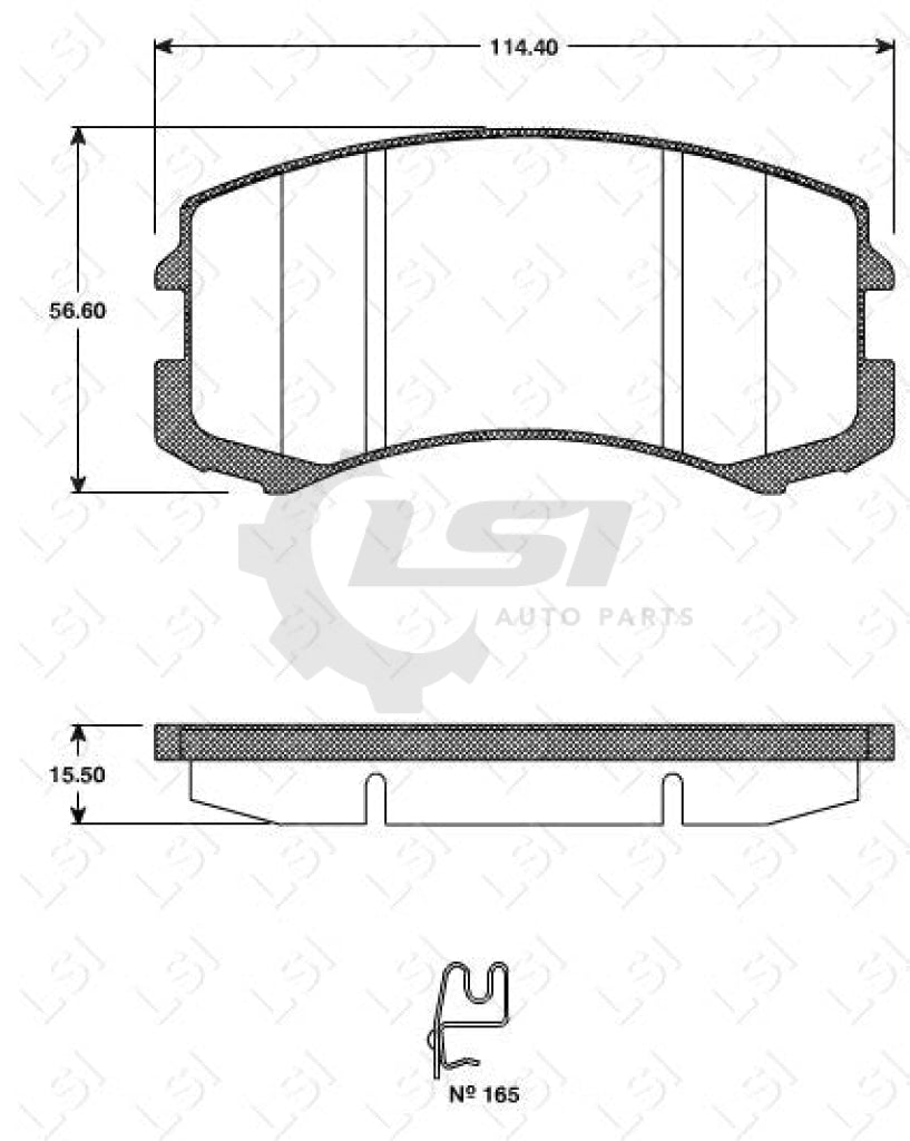 Remsa Brake Pads Fr Mitsubishi