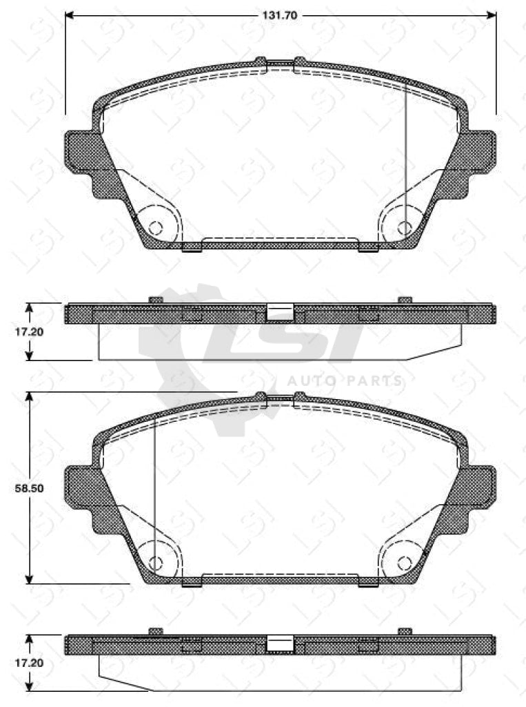 Remsa Brake Pads Fr Nissan