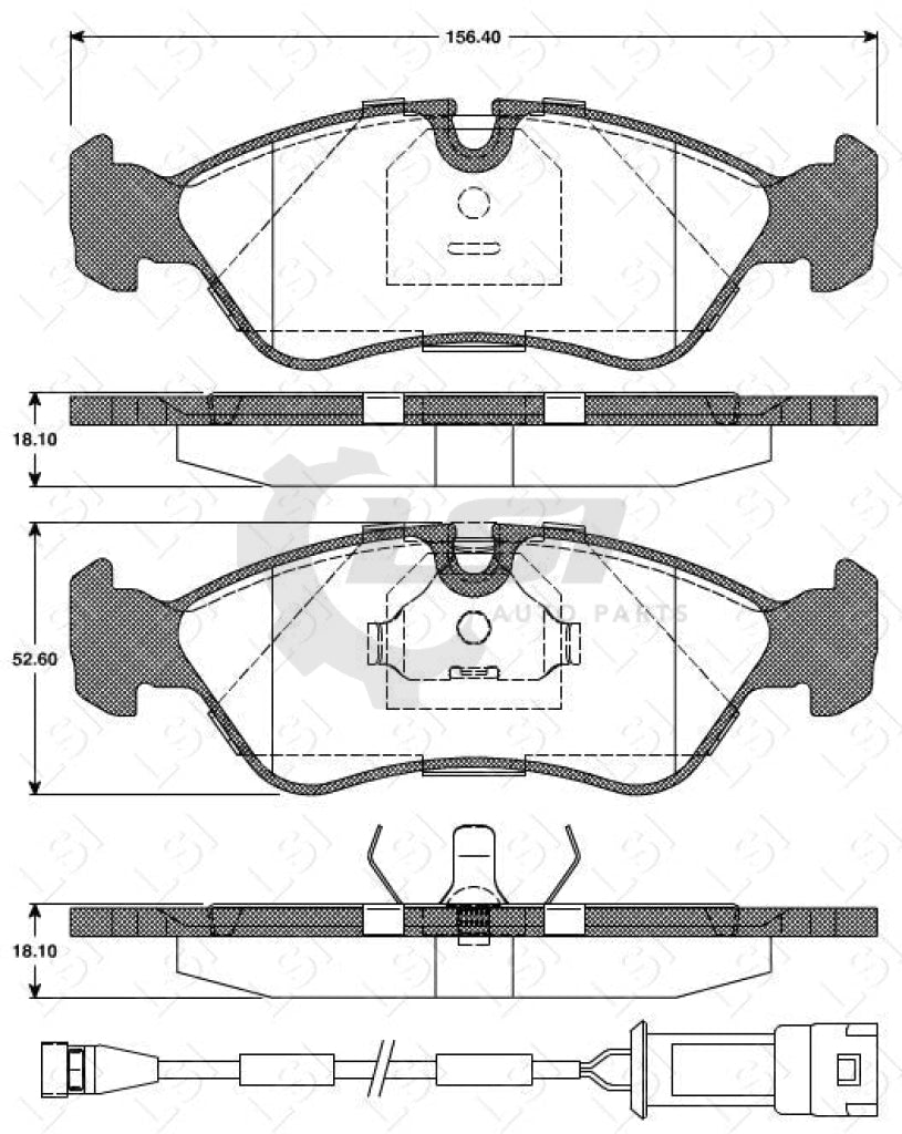 Remsa Brake Pads Fr Opel