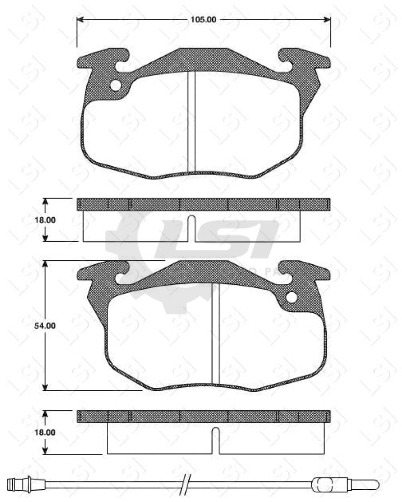 Remsa Brake Pads Fr Peugeot/Renault