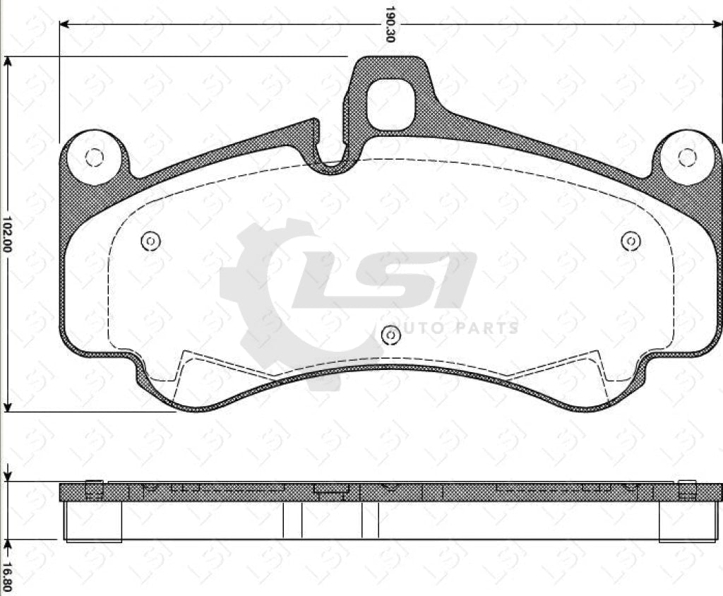 Remsa Brake Pads Fr Porsche