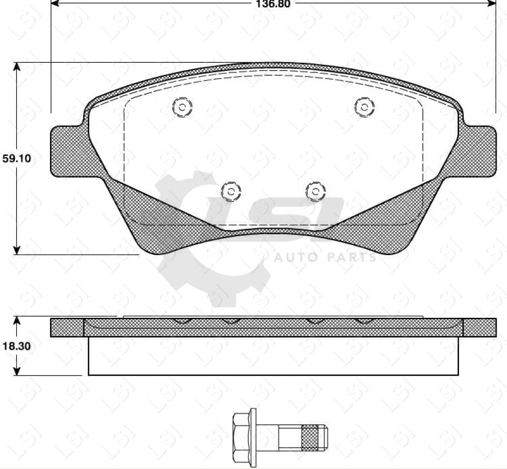 Remsa Brake Pads Fr Renault
