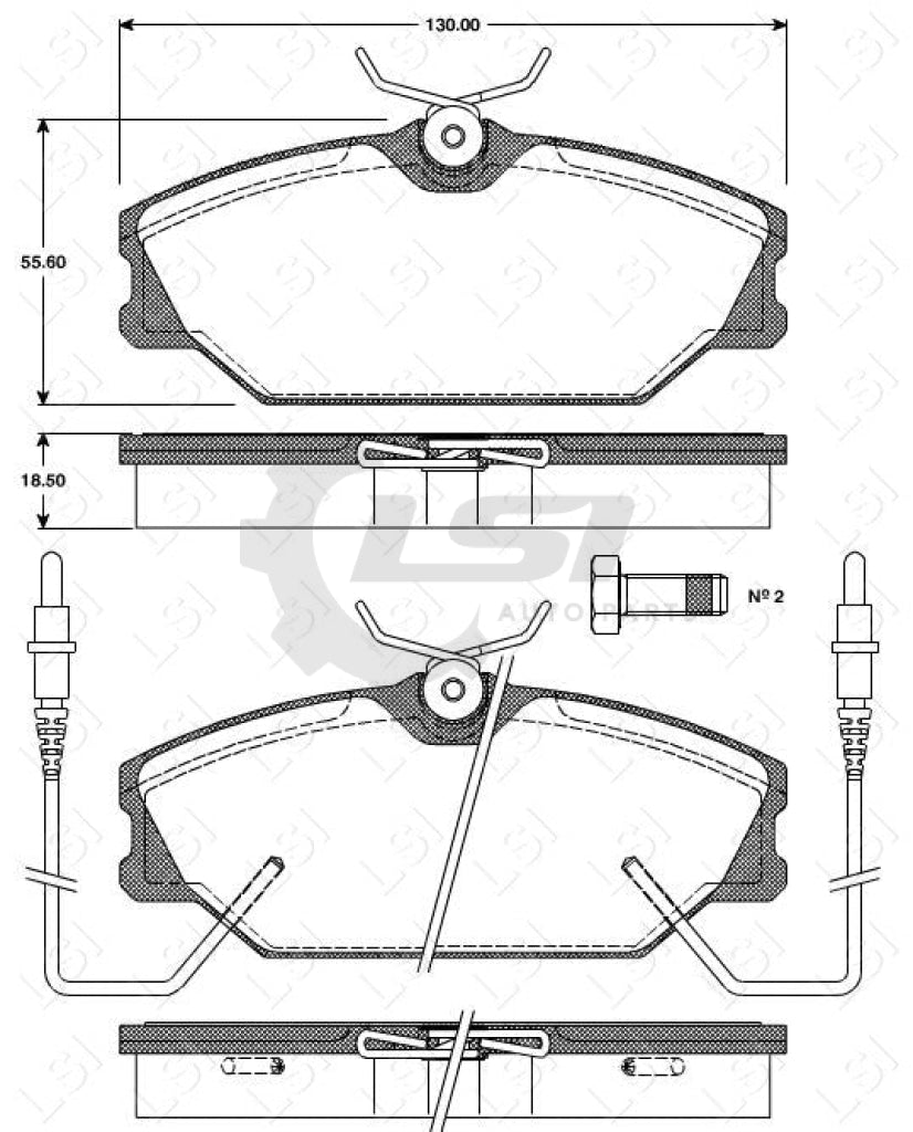 Remsa Brake Pads Fr Renault