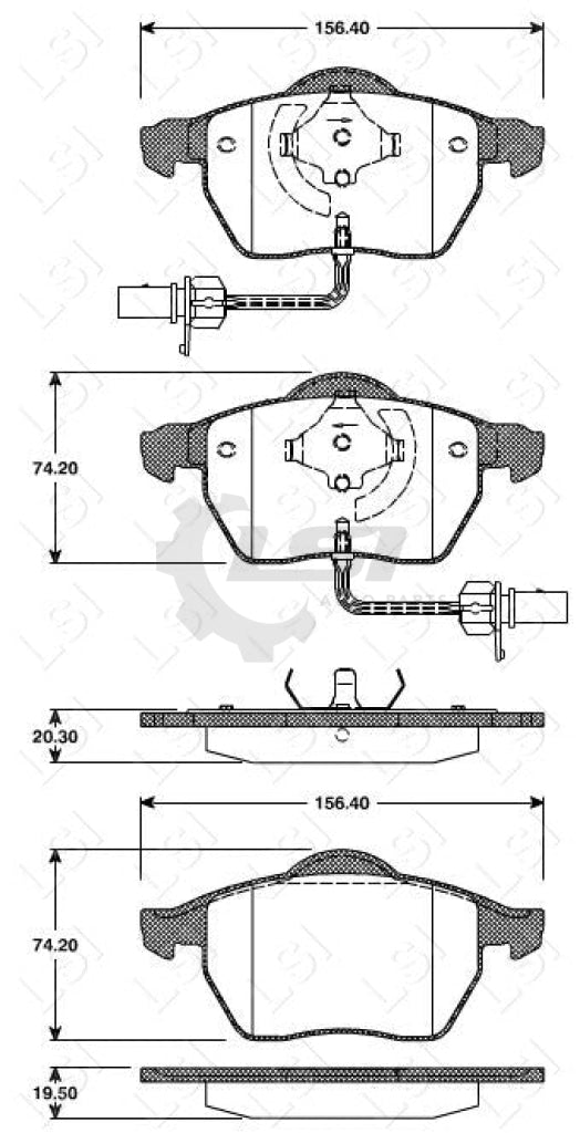 Remsa Brake Pads Fr Skoda