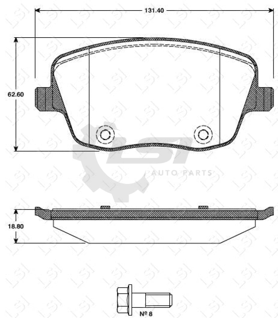 Remsa Brake Pads Fr Skoda