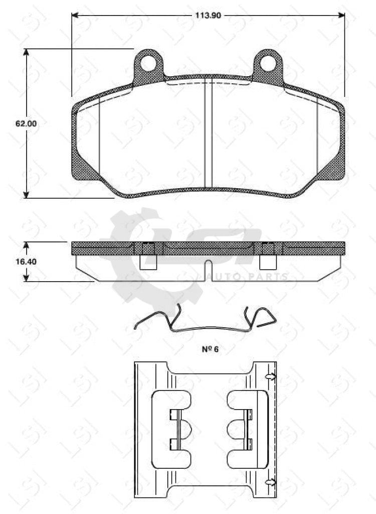 Remsa Brake Pads Fr Volvo