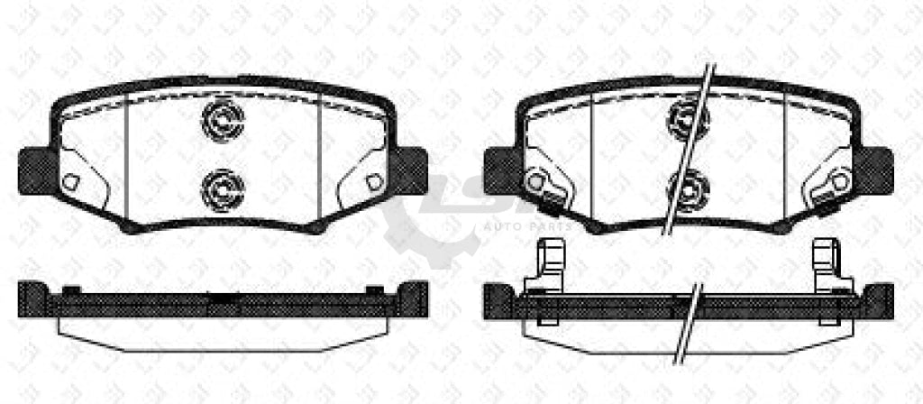 Remsa Brake Pads Rear Dodge/Jeep Pads