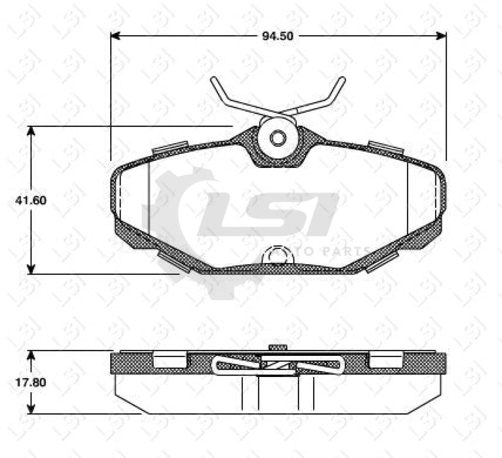 Remsa Brake Pads Rear Ford