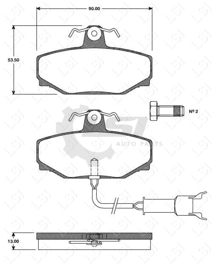 Remsa Brake Pads Rear Jaguar