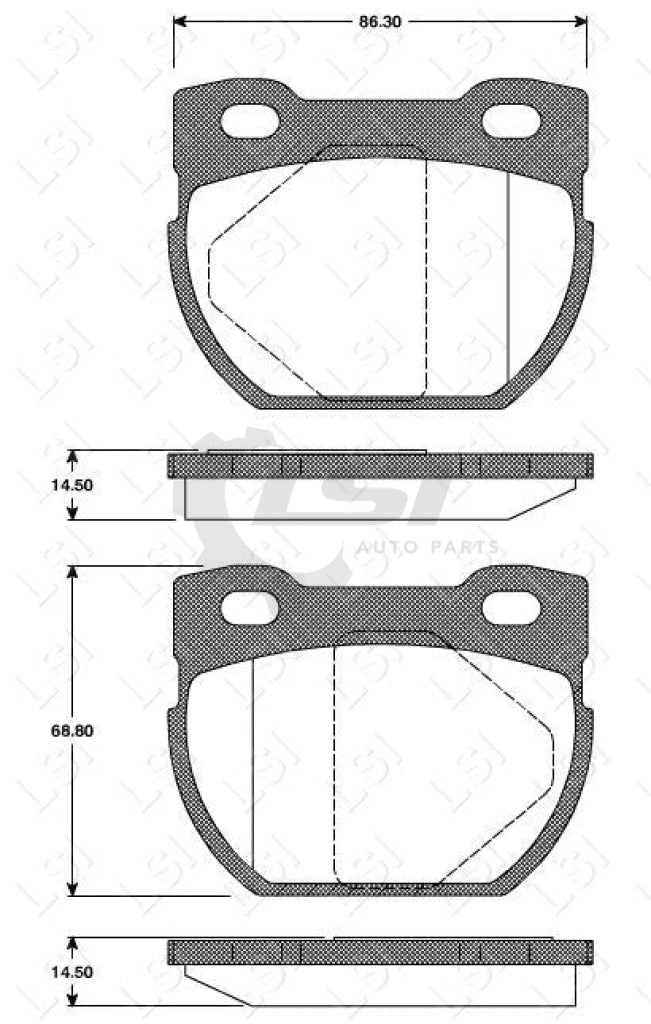 Remsa Brake Pads Rear Landrover