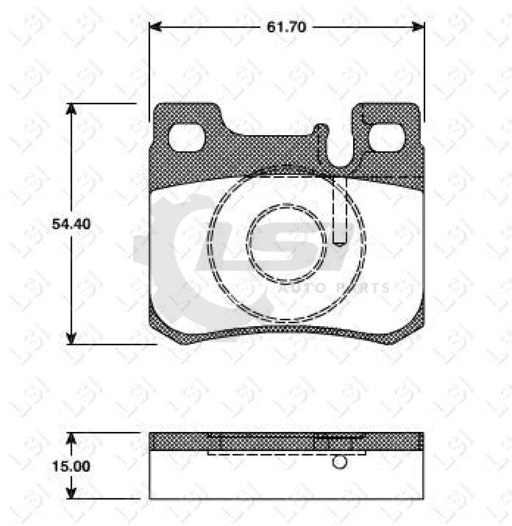 Remsa Brake Pads Rear Mercedes Benz