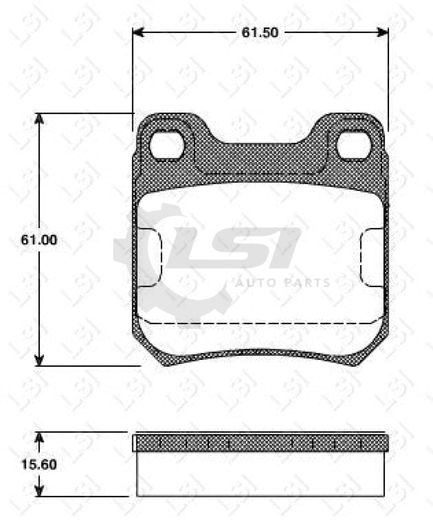 Remsa Brake Pads Rear Opel/Saab