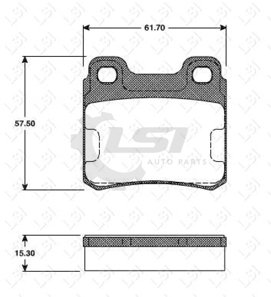 Remsa Brake Pads Rear Saab