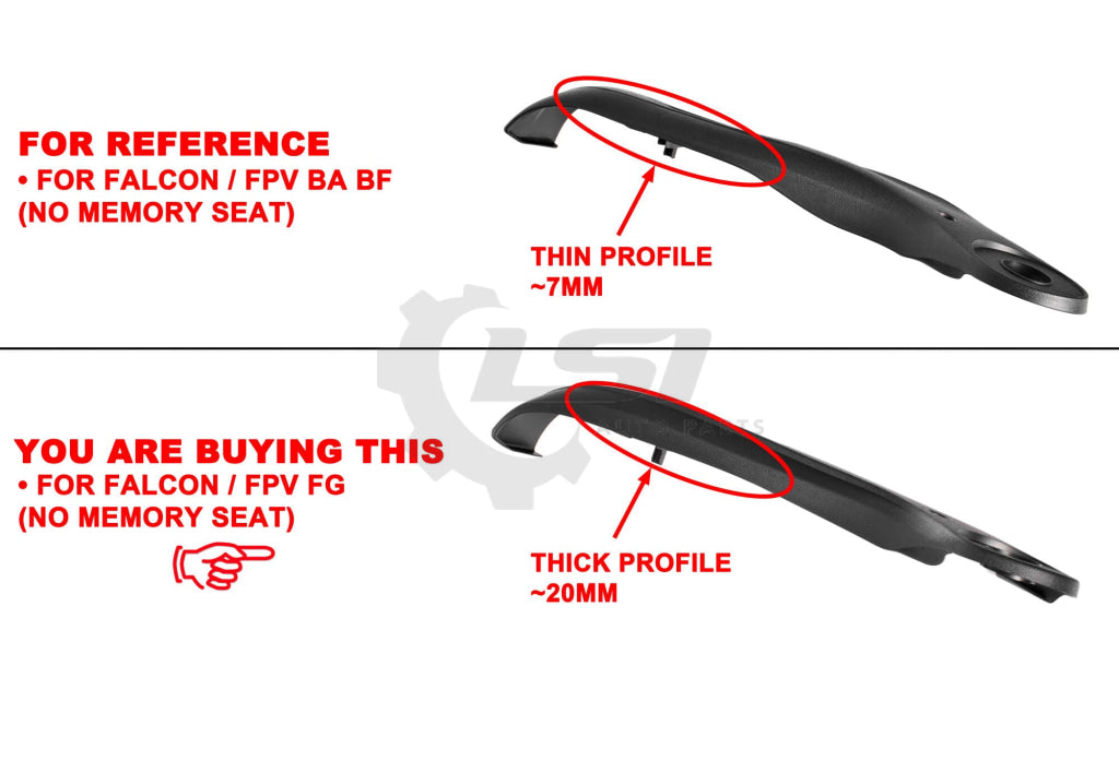 Rh Rhs Driver Seat Shield Side Trim Black For Ford Falcon Fg Xt G6 Xr Bgf62186A1