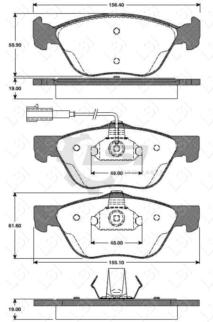 Roadhouse Brake Pads Fr Alfa Romeo
