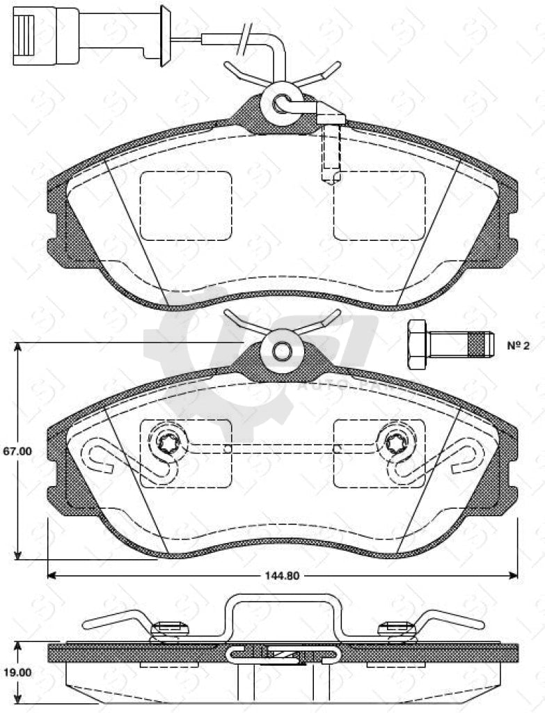 Roadhouse Brake Pads Fr Audi
