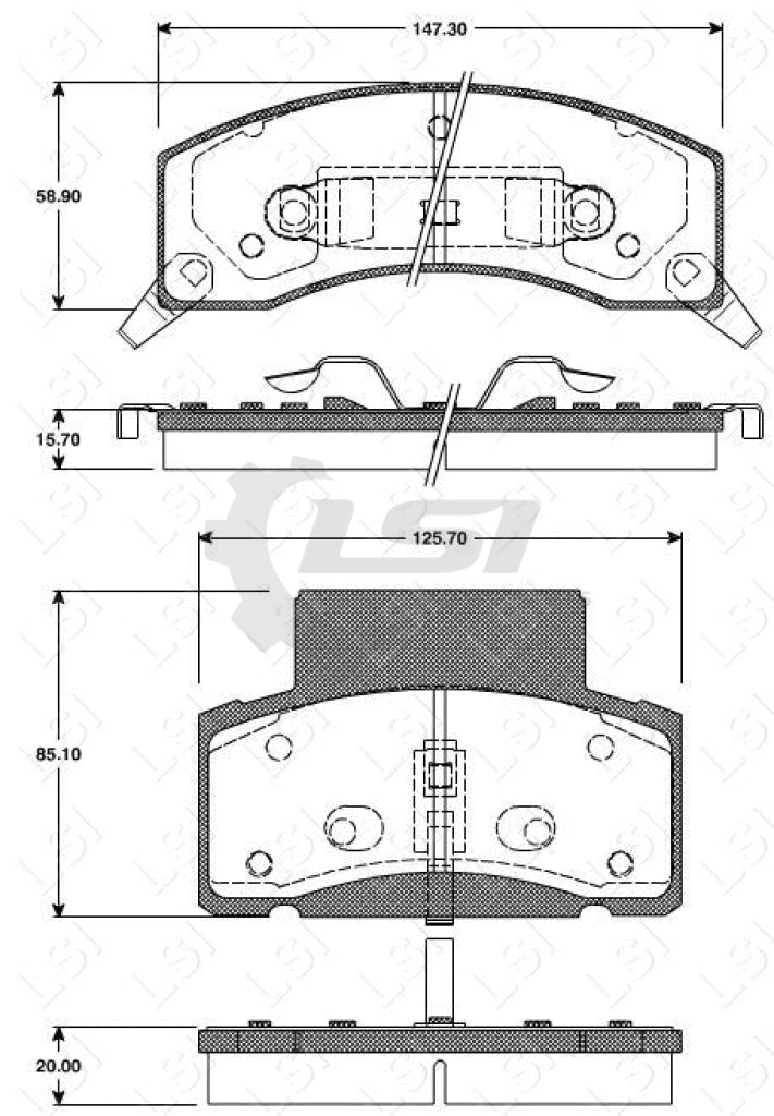 Roadhouse Brake Pads Fr Dodge Brake