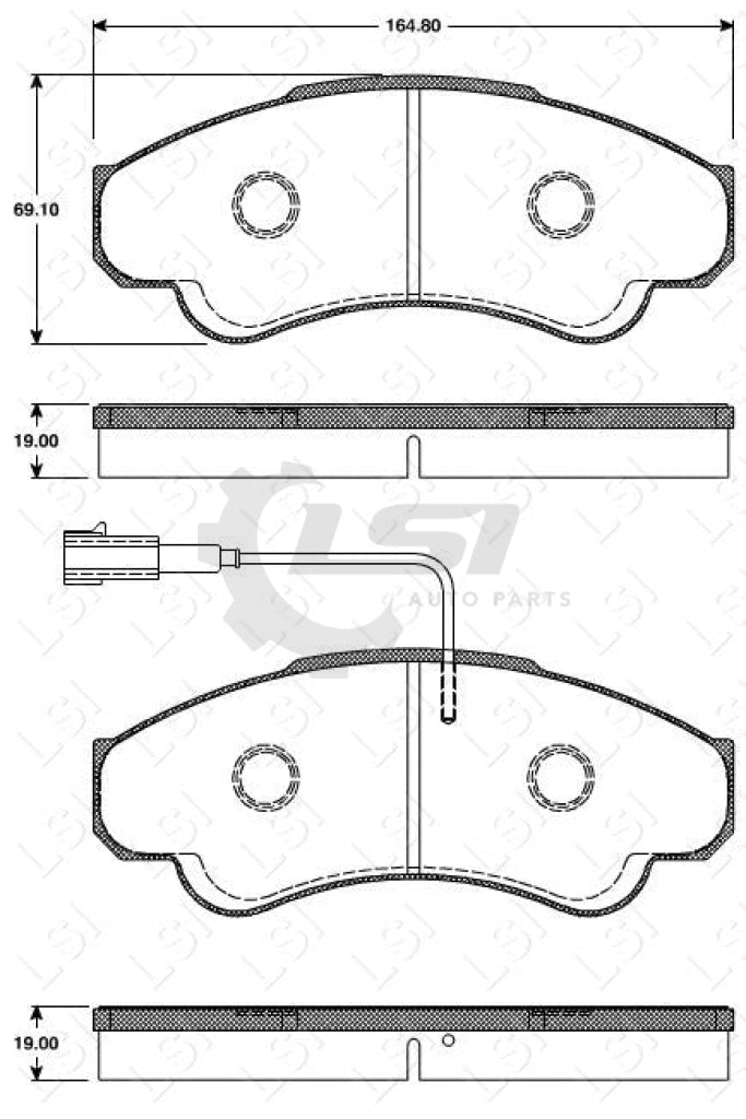 Roadhouse Brake Pads Fr Fiat