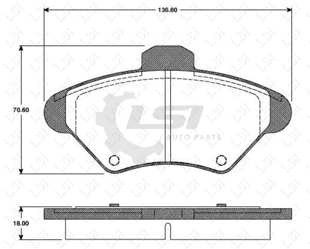 Roadhouse Brake Pads Fr Ford