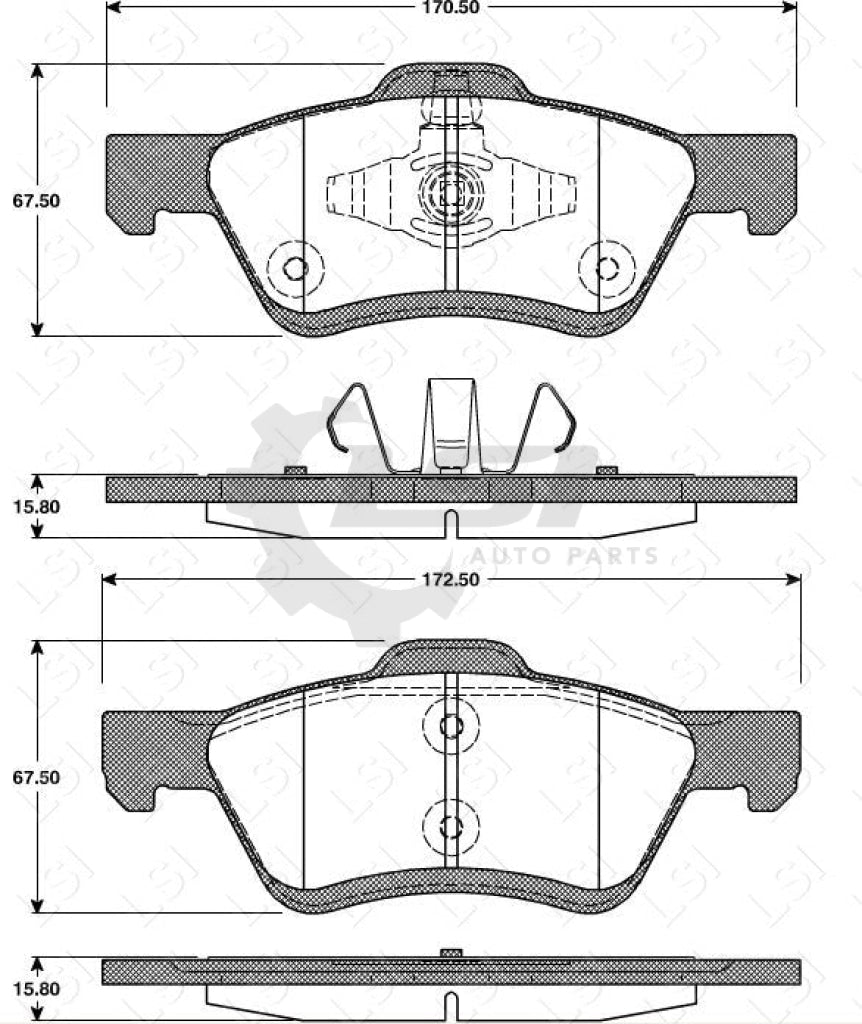 Roadhouse Brake Pads Fr Ford/Mazda