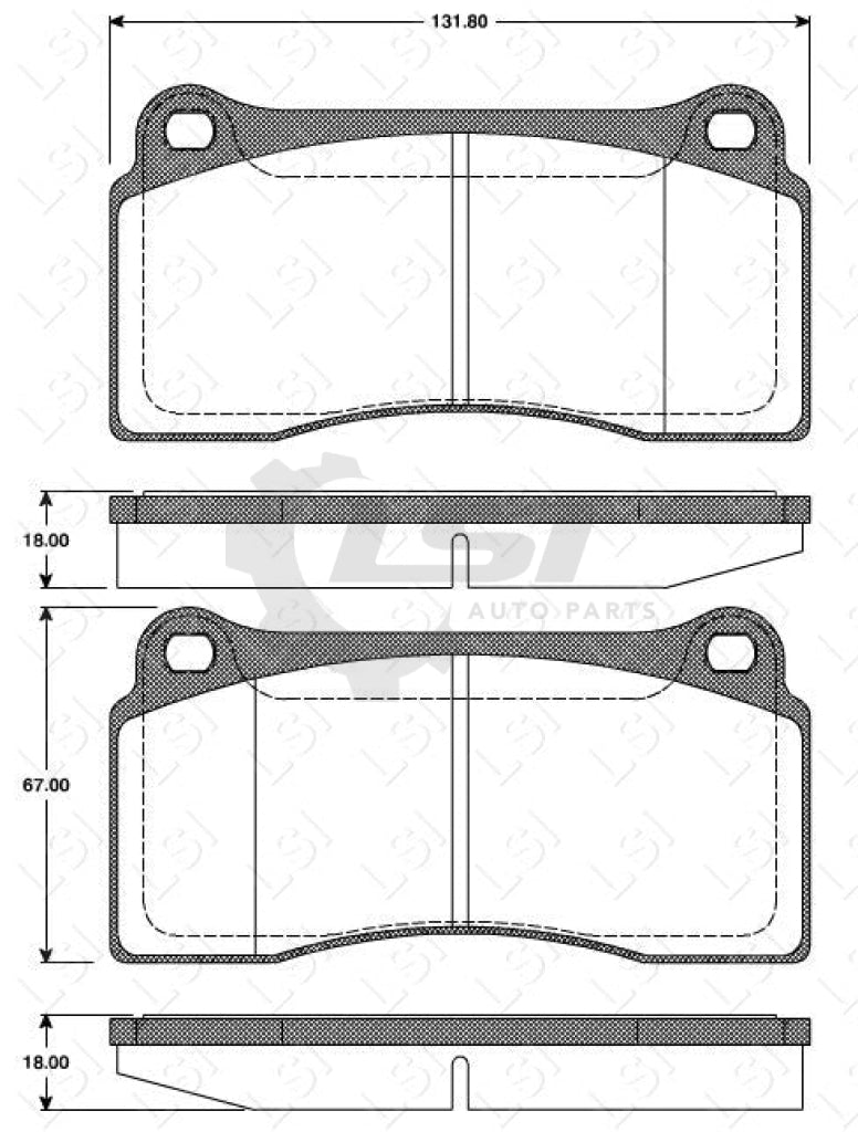 Roadhouse Brake Pads Fr Jaguar