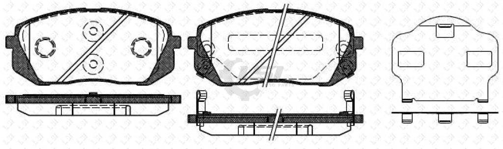 Roadhouse Brake Pads Fr Kia/Hyundai